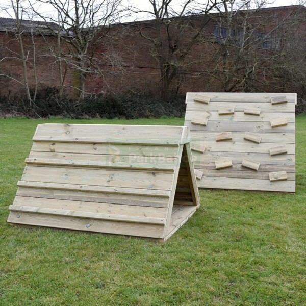 2 Li Ahşap  Tırmanma Set